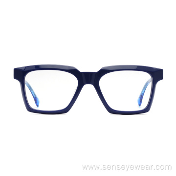 Vintage Design Bevel Acetate Frame Optical Glasses